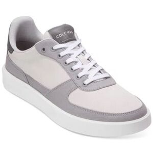 COLE HAAN Men's Grand Crosscourt Daily Turf Lace-up Sneakers Size 12 Grey White